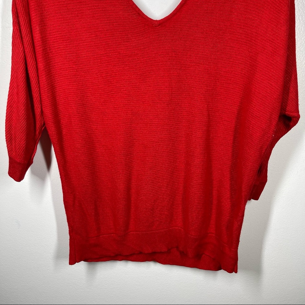Red Express Open Back Blouse - Picture 6 of 7